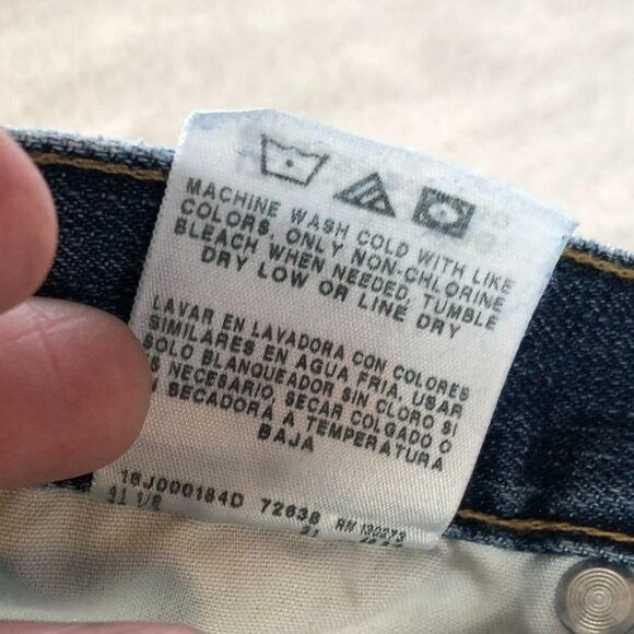 Wrangler Mens Work Jeans Size 38x30 Straight Leg Classic Relaxed Blue Denim - Picture 10 of 16